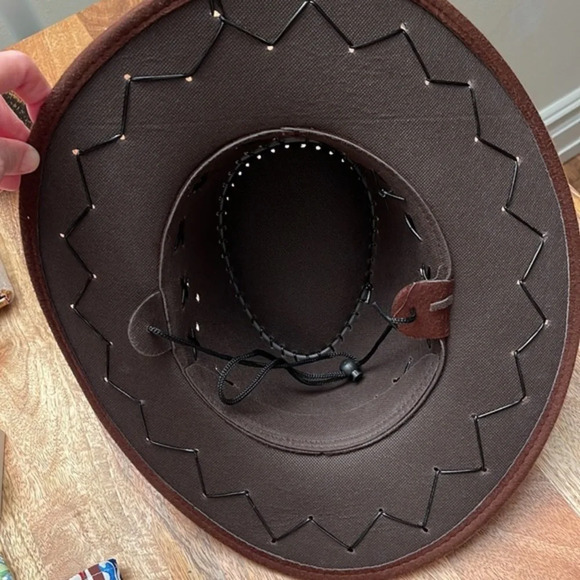 NWOT Brown Western Cowboy Hat - Picture 5 of 7